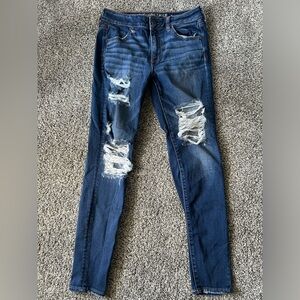 Blue Distressed Jeans
